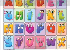 alphabet flashcard